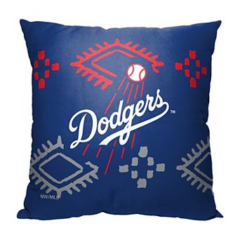 MLB Los Angeles Dodgers Sugar Skull Printed Pillow - 18" x 18"