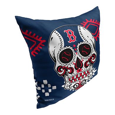 MLB Boston Red Sox Sugar Skull Printed Pillow - 18" x 18"