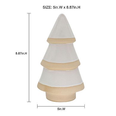 St. Nicholas Square® Large White Ceramic Tree Table Decor