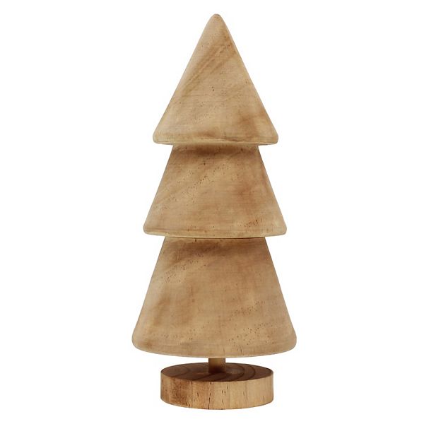 St. Nicholas Square® Natural Wood Tree Table Decor - Multi