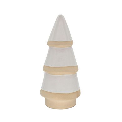 St. Nicholas Square® Medium White Ceramic Tree Table Decor