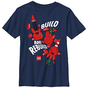 Boys 4-7 Lego Build And Rebuild Graphic Tee