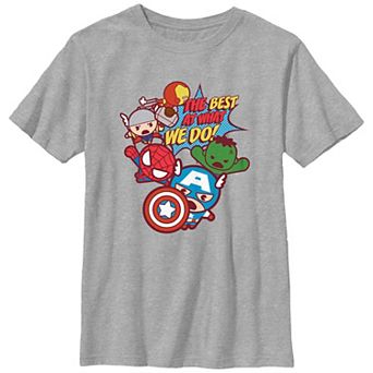 Boys 4-7 The Avengers Kawaii The Best At What We Do Graphic Tee
