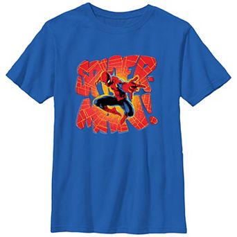Boys 4-7 Spider-Man Web Filled Text Graphic Tee