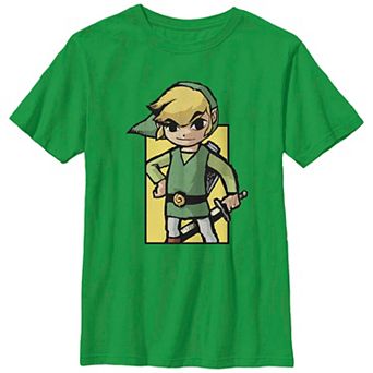 Boys 4-7 The Legend Of Zelda Wind Waker Link Graphic Tee