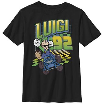 Boys 4-7 Mario Kart Luigi Winning 92 Graphic Tee