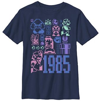 Boys 4-7 Super Mario Bros Pixeled Jumble Graphic Tee