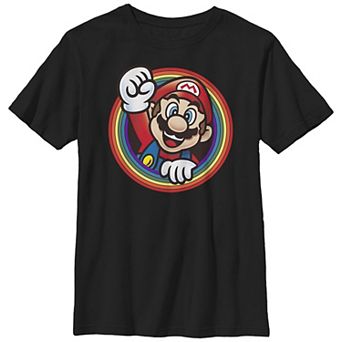 Boys 4-7 Super Mario Bros Rainbow Stamp Graphic Tee