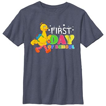 Boys 4-7 Sesame Street Big Bird First Day Of School Graphic Tee