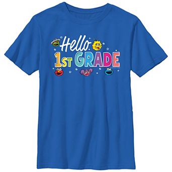 Boys 4-7 Sesame Street Hello First Grade Graphic Tee