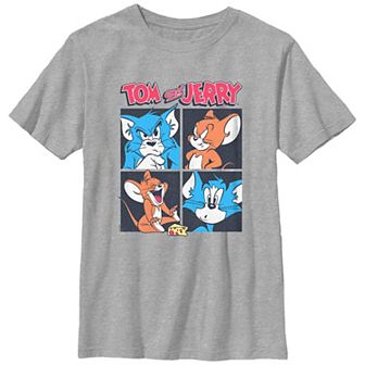 Boys 4-7 Tom & Jerry Funny Faces Graphic Tee
