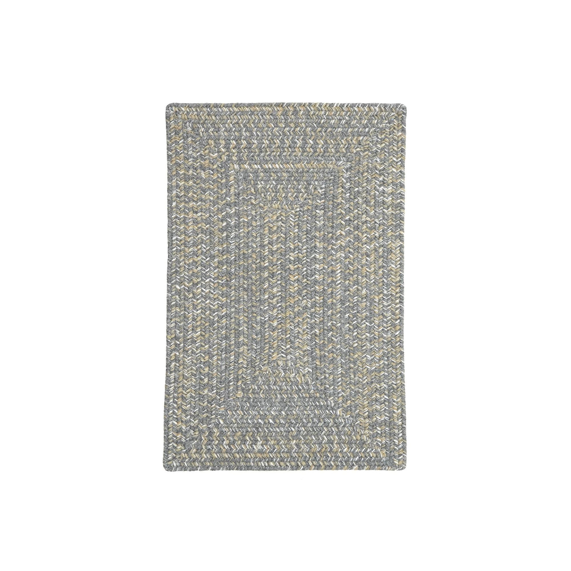 Walland Tweed Wool-Blend Area Rug, Harbor Gray
