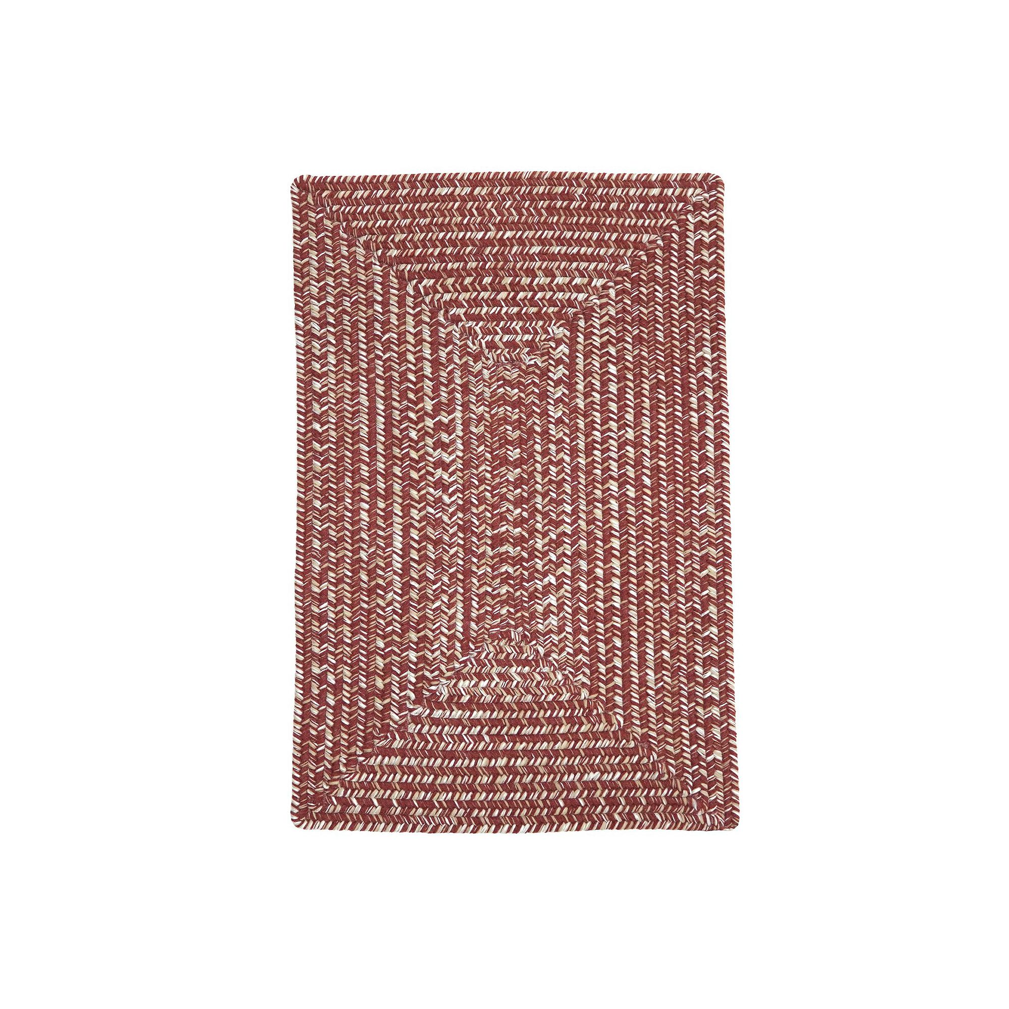 Walland Tweed Wool-Blend Area Rug, Toasted Red