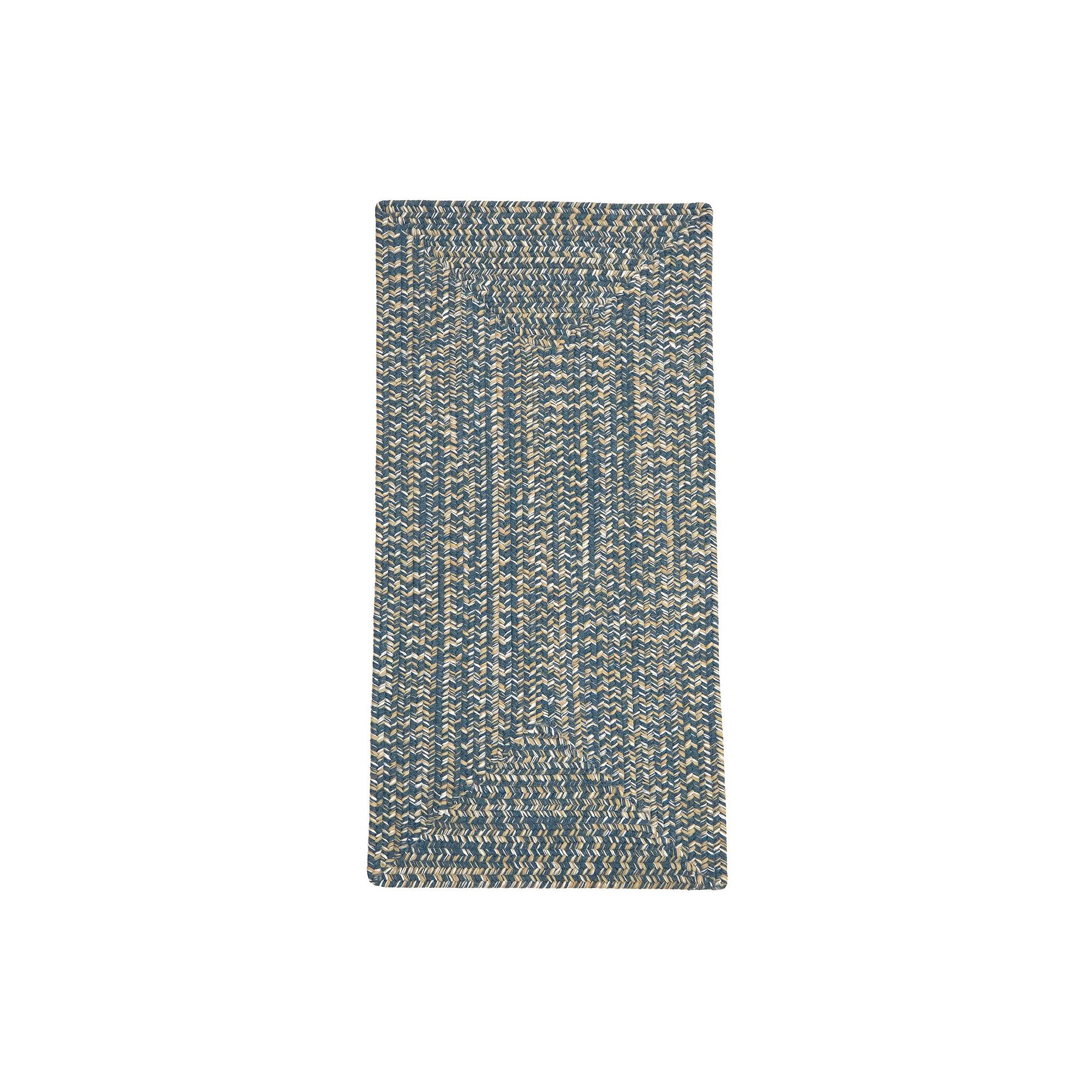 Walland Tweed Wool-Blend Indoor Runner, Oasis Blue