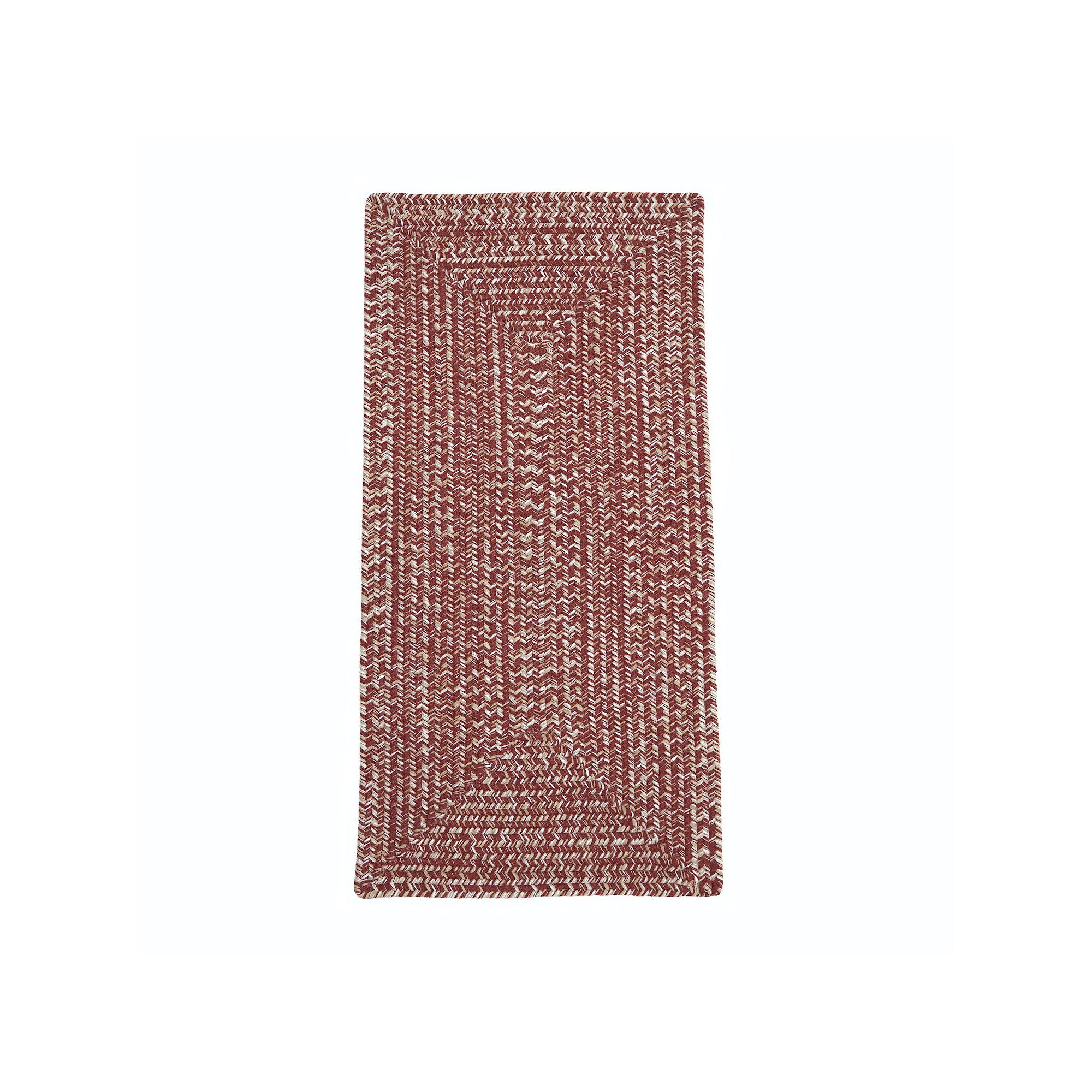 Walland Tweed Wool-Blend Indoor Runner, Toasted Red