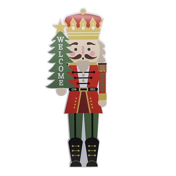 St. Nicholas Square® Welcome Nutcracker Porch Décor - Multi