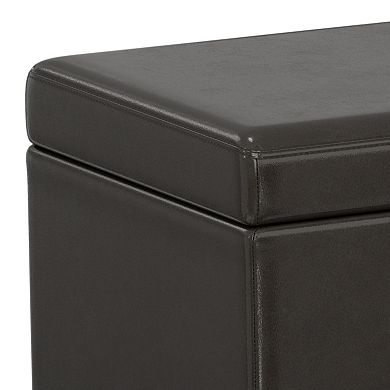 Simpli Home Avalon Extra Large Storage Ottoman Bench