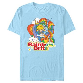 Men's Rainbow Brite Colorful Slide Graphic Tee