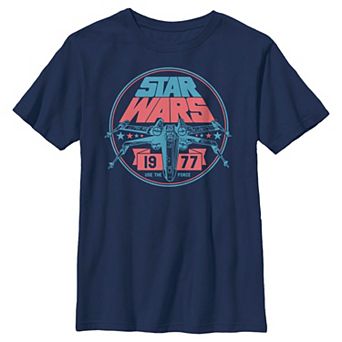 Boys Husky Star Wars X-Wing Fighter 1977 Graphic Tee