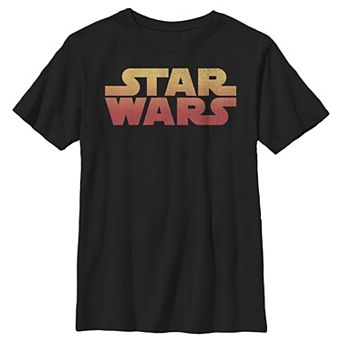Boys Husky Star Wars Gradient Logo Graphic Tee
