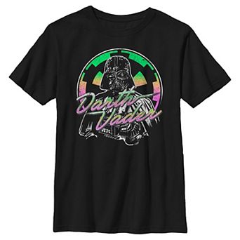 Boys Husky Star Wars Darth Vader Cool Pose Graphic Tee