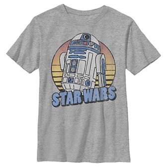 Boys Husky Star Wars R2-D2 Retro Portrait Graphic Tee