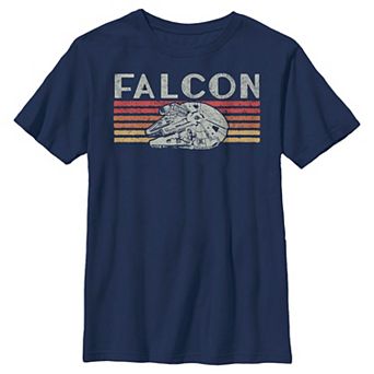 Boys Husky Star Wars Falcon Flying Poster Graphic Tee