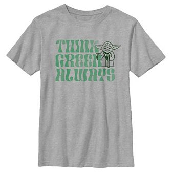 Boys Husky Star Wars Think Green Always Graphic Tee