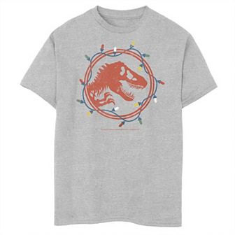 Boys Jurassic World Christmas Logo Husky Graphic Tee