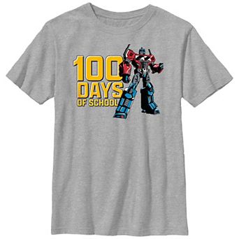 Boys 8-20 Transformers 100 Days Of School Graphic Tee