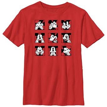 Disney's Mickey Mouse Expressions Boxes Graphic Tee