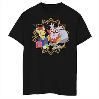 Boys 8-20 Pokemon Happy Holidays Husky Graphic Tee