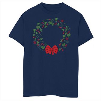 Boys 8-20 WWE Icons Christmas Wreath Husky Graphic Tee