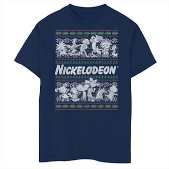 Boys Nickelodeon Christmas Sweater Husky Graphic Tee