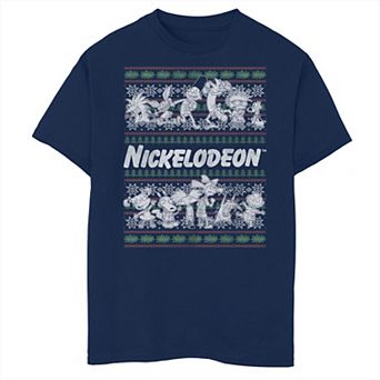 Boys Nickelodeon Christmas Sweater Husky Graphic Tee