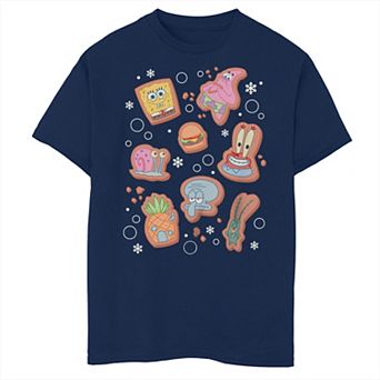 Boys SpongeBob SquarePants Gingerbread Cookies Husky Graphic Tee