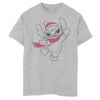 Disney's Lilo & Stitch Happy Winter Mood Stitch Boys Husky Graphic Tee
