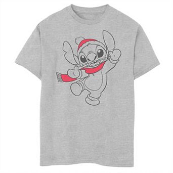 Disney's Lilo & Stitch Happy Winter Mood Stitch Boys Husky Graphic Tee
