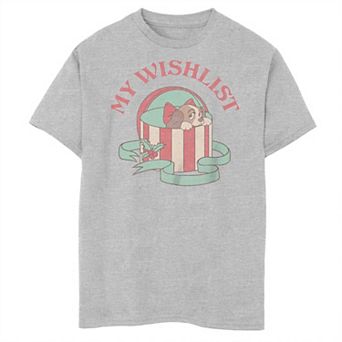 Disney's Lady And The Tramp My Wishlist Boys Husky Graphic Tee