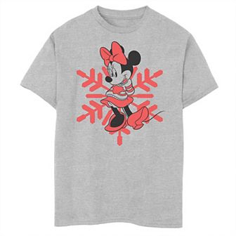 Disney's Minnie Mouse Winter Style Boys Husky Graphic Tee