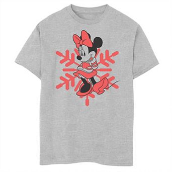 Disney's Minnie Mouse Winter Style Boys Husky Graphic Tee