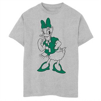 Disney's Daisy Duck Christmas Green Fashion Boys Husky Graphic Tee