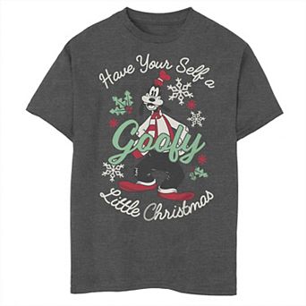 Disney's Have Yourself A Goofy Little Christmas Boys Husky Graphic Tee