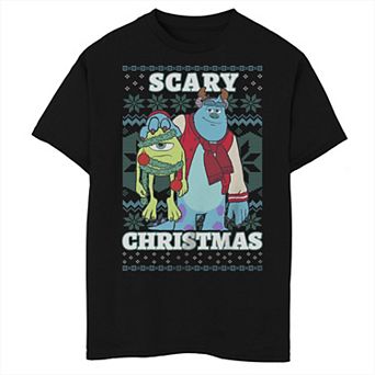 Disney's Monsters University Scary Christmas Boys Husky Graphic Tee
