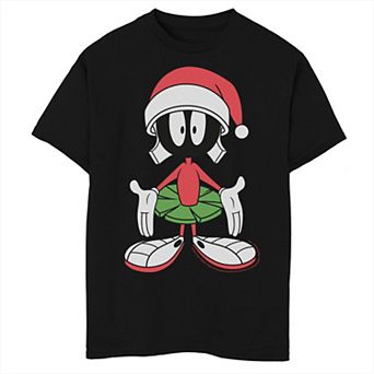 Boys Looney Tunes Marvin The Martian Christmas Husky Graphic Tee