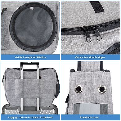 Pet Sling Carrier Airline Travel Bag For Dogs Cats