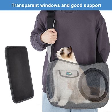 Pet Sling Carrier Airline Travel Bag For Dogs Cats