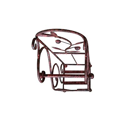 Noe Benzara Classic Free Standing Metal Toilet Paper Holder, Bronze