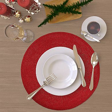 St. Nicholas Square® Shimmer Solids Round Placemat