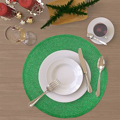 St. Nicholas Square® Shimmer Solids Round Placemat